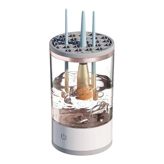 Automatic Electric Makeup Brush Cleaner 3 in 1 5V Beauty Brushes Dryer Visible Multipurpose Cosmetic Brush Cleaning Device Women